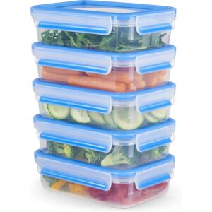 Tefal MasterSeal N10307 Food Storage Container - Blue - 0.8L - 5 pcs Tefal MasterSeal N10307 Food Storage Container - Blue - 0.8L - 5 pcs