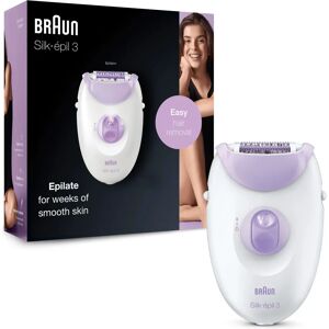 Braun Silk-épil 3 3170 Epilator - White Violet Braun Silk-épil 3 3170 Epilator - White Violet