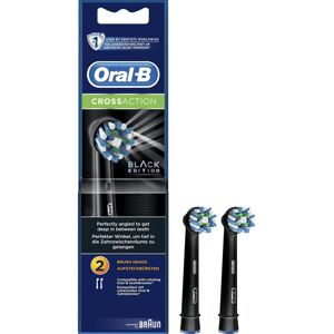 Oral-B Black Edition CrossAction Toothbrush Heads - 2 pcs Oral-B Black Edition CrossAction Toothbrush Heads - 2 pcs