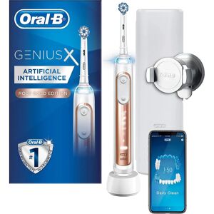 Oral-B Genius X Rose Gold Electric Toothbrush - AI, 6 Modes, Travel Case Oral-B Genius X Rose Gold Electric Toothbrush - AI, 6 Modes, Travel Case