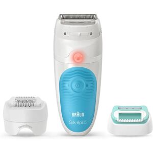 Épilateur Braun Silk-épil 5 SensoSmart - Étanche, 2 Vitesses, Blanc/Bleu - Publicité Épilateur Braun Silk-épil 5 SensoSmart - Étanche, 2 Vitesses, Blanc/Bleu - Publicité