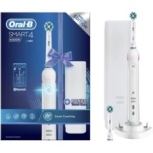 Oral-B Smart 4 4000N Electric Toothbrush - White - Rechargeable Oral-B Smart 4 4000N Electric Toothbrush - White - Rechargeable