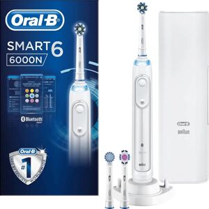 Philips Oral-B Smart 6 6000N CrossAction Electric Toothbrush - White - 5 Modes Philips Oral-B Smart 6 6000N CrossAction Electric Toothbrush - White - 5 Modes