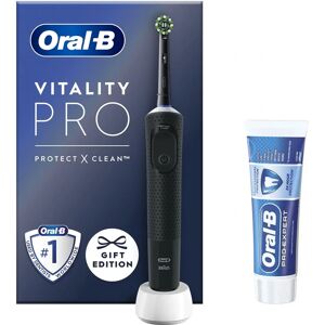 Oral-B Vitality Pro Black Electric Rechargeable Toothbrush - Electric Toothbrush, Model: Vitality Pro, Color: Black Oral-B Vitality Pro Black Electric Rechargeable Toothbrush - Electric Toothbrush, Model: Vitality Pro, Color: Black