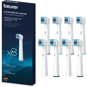 Beurer Clean Bürstenköpfe - weiß (8 Stk) Beurer Clean Bürstenköpfe - weiß (8 Stk)