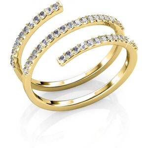MYC Paris Gold Spiralförmiger Ring - Kristall Q MYC Paris Gold Spiralförmiger Ring - Kristall Q