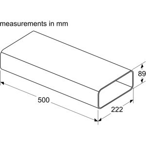 Bosch HEZ9VDSM1 - Air Vent Duct Bosch HEZ9VDSM1 - Air Vent Duct