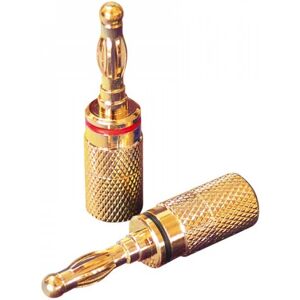 Dynavox 205094 Bananenstecker - Schwarz, Gold, Rot - Kabelstecker Dynavox 205094 Bananenstecker - Schwarz, Gold, Rot - Kabelstecker