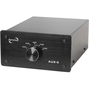 Dynavox Aux-S Stereo Inmatningsutvidgare - 5 Inmatningar, 1 Utgång - Svart Dynavox Aux-S Stereo Inmatningsutvidgare - 5 Inmatningar, 1 Utgång - Svart