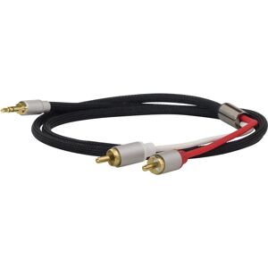 Dynavox Stereo 1,5m - Audio kabel - Černá Dynavox Stereo 1,5m - Audio kabel - Černá