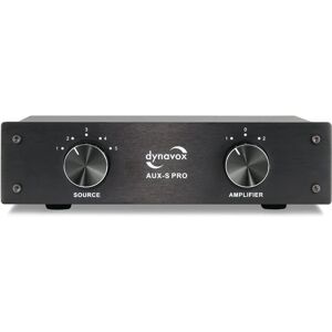 Dynavox AUXS PRO Audio Switch - 5 Inputs, 2 Outputs, Black Dynavox AUXS PRO Audio Switch - 5 Inputs, 2 Outputs, Black