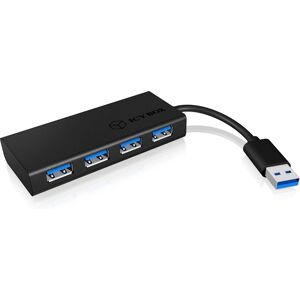 ICY BOX IB-AC6104-B USB 3.2 Gen 1 4-port hub - Fekete ICY BOX IB-AC6104-B USB 3.2 Gen 1 4-port hub - Fekete