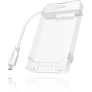 ICY BOX IB-AC703-C HDD/SSD behuizing - Wit - 2,5" ICY BOX IB-AC703-C HDD/SSD behuizing - Wit - 2,5"