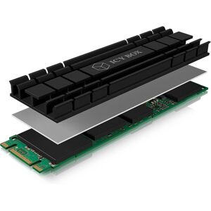ICY BOX IB-M2HS-701 M.2 NVMe SSD Heatsink - Black - SSD Cooling ICY BOX IB-M2HS-701 M.2 NVMe SSD Heatsink - Black - SSD Cooling