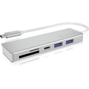 ICY BOX USB 3.2 Gen 1 (3.1 Gen 1) Type-C Srebrny - Hub USB i Czytnik kart ICY BOX USB 3.2 Gen 1 (3.1 Gen 1) Type-C Srebrny - Hub USB i Czytnik kart