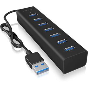 ICY BOX IB-HUB1700-U3 7-Port USB Hub - Black ICY BOX IB-HUB1700-U3 7-Port USB Hub - Black