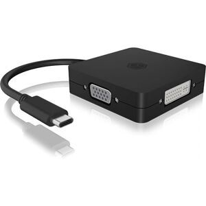 ICY BOX IB-DK1104-C USB Graphics Adapter - 4K - Black ICY BOX IB-DK1104-C USB Graphics Adapter - 4K - Black