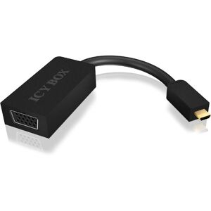 Adaptateur Micro HDMI vers VGA ICY BOX IB-AC503 - Noir Adaptateur Micro HDMI vers VGA ICY BOX IB-AC503 - Noir