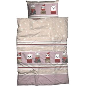 Casatex Nisa - Tiermuster Bettwäsche-Set - Baumwolle - 135x200cm & 80x80cm Casatex Nisa - Tiermuster Bettwäsche-Set - Baumwolle - 135x200cm & 80x80cm