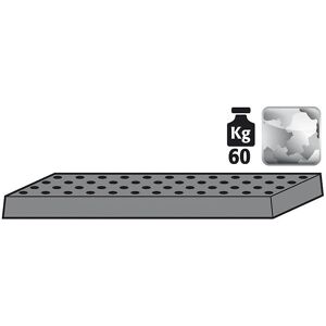 Capac de dulap asecos - tablă perforată - 1055mm - Gri Capac de dulap asecos - tablă perforată - 1055mm - Gri