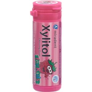 Miradent Xylitol KIDS Kaugummi - Erdbeere - Zahnpflege Miradent Xylitol KIDS Kaugummi - Erdbeere - Zahnpflege