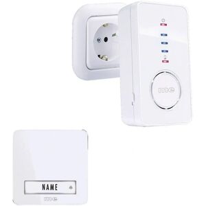 m-e modern-electronics White Wireless Doorbell - Doorbell m-e modern-electronics White Wireless Doorbell - Doorbell