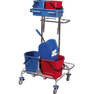 Juego de Carros de Limpieza Kaiserkraft - Mopas Anchas, 750x650x1220mm, Cromo Juego de Carros de Limpieza Kaiserkraft - Mopas Anchas, 750x650x1220mm, Cromo