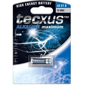 Tecxus LR27/A27 Alkaline Batterie - 12V, 8mm Durchmesser, 28,5mm hoch Tecxus LR27/A27 Alkaline Batterie - 12V, 8mm Durchmesser, 28,5mm hoch