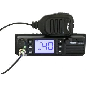 MAAS KCB-3000 Multinorm CB-Funkgerät mit VOX-Mikrofon - Kompakter Walkie-Talkie MAAS KCB-3000 Multinorm CB-Funkgerät mit VOX-Mikrofon - Kompakter Walkie-Talkie