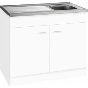 HELD MÖBEL Elster Küchenschrank - 2-türig, weiß, 100x50x85 cm HELD MÖBEL Elster Küchenschrank - 2-türig, weiß, 100x50x85 cm