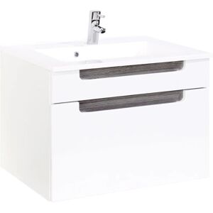WELLTIME Siena - 80cm Wandmontierter Waschtisch, Hochglanz WELLTIME Siena - 80cm Wandmontierter Waschtisch, Hochglanz