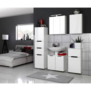 Held Möbel Belluno Wand-Hängeschrank - 2 Regale, 1 Tür, Weiß - Badezimmer Held Möbel Belluno Wand-Hängeschrank - 2 Regale, 1 Tür, Weiß - Badezimmer
