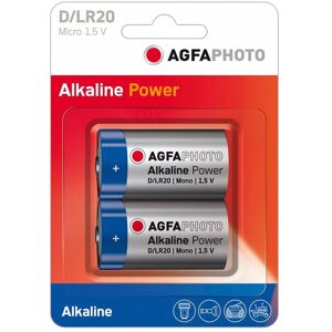 Alkalická baterie AgfaPhoto LR20 - D 2 kusy Alkalická baterie AgfaPhoto LR20 - D 2 kusy