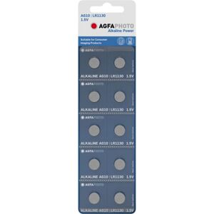 AgfaPhoto LR54 Button Cell Battery - 10-pack - Long-lasting power AgfaPhoto LR54 Button Cell Battery - 10-pack - Long-lasting power