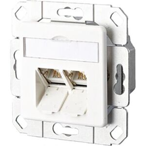 Metzconnect 130C381102-I Prise réseau encastrée - Blanc - Catégorie 6A, 2 ports - Publicité Metzconnect 130C381102-I Prise réseau encastrée - Blanc - Catégorie 6A, 2 ports - Publicité