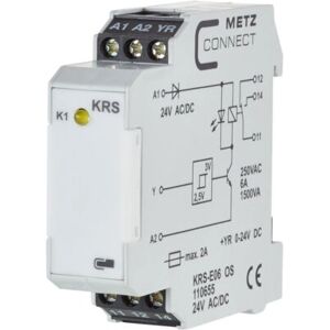 Metz Connect KRS-E06 24ACDC Hånd - Interface-modul - Elektrisk relæ Metz Connect KRS-E06 24ACDC Hånd - Interface-modul - Elektrisk relæ