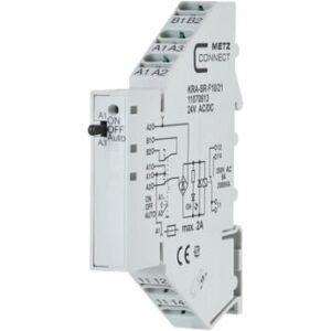 Gråt elektrisk relæ modul Metz Connect KRA-SR-F10/21 Gråt elektrisk relæ modul Metz Connect KRA-SR-F10/21