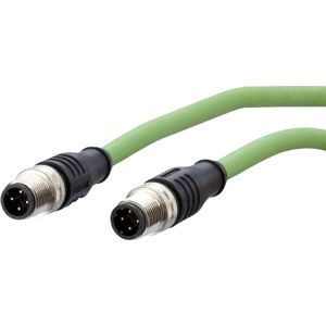 Metz Connect 142M1D11010 M12 Cable - Green, 1m, CAT 5e, Shielded Metz Connect 142M1D11010 M12 Cable - Green, 1m, CAT 5e, Shielded