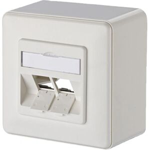 METZ CONNECT 130B10D20002-E Hvid 2-Ports Overflademonteret Netværkstik METZ CONNECT 130B10D20002-E Hvid 2-Ports Overflademonteret Netværkstik