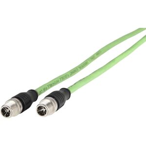 Metz Connect 142M2X11010 Industrial Networking Cable - 1m, Green, CAT 6A Metz Connect 142M2X11010 Industrial Networking Cable - 1m, Green, CAT 6A
