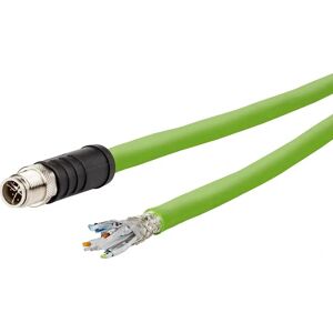 Metz Connect M12 Network Cable - 2m, Green, CAT 6A, UV Resistant Metz Connect M12 Network Cable - 2m, Green, CAT 6A, UV Resistant