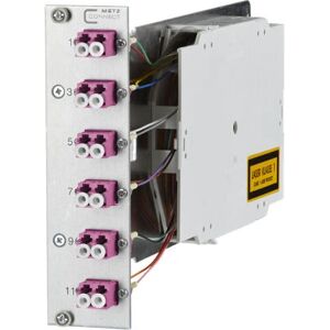 METZ CONNECT 1528S775061E Panneau de brassage - 6 ports LC-D OM4 - Argent METZ CONNECT 1528S775061E Panneau de brassage - 6 ports LC-D OM4 - Argent