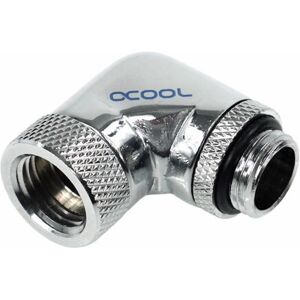 Alphacool 17056 Adattatore Angolato a Alto Flusso G1/4 Cromato - Componente di Raffreddamento Alphacool 17056 Adattatore Angolato a Alto Flusso G1/4 Cromato - Componente di Raffreddamento