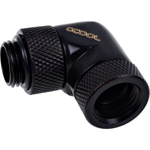 Alphacool 17260 Hochwertiger 90° Winkeladapter G1/4 Drehbar - Deep Black - Computer Kühlsystem Zubehör Alphacool 17260 Hochwertiger 90° Winkeladapter G1/4 Drehbar - Deep Black - Computer Kühlsystem Zubehör