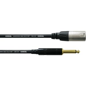 Cordial CCM 5 MP XLR Microphone Cable - 5m, Black, Rean Connectors Cordial CCM 5 MP XLR Microphone Cable - 5m, Black, Rean Connectors