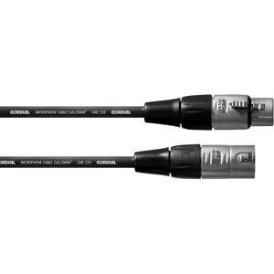 Cordial Mikrofonkabel - 0,5m - XLR hann/hunn - Svart Cordial Mikrofonkabel - 0,5m - XLR hann/hunn - Svart