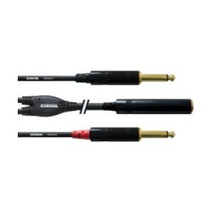 Cordial CFY 0.3 KPP Audio Y-cable - Black Cordial CFY 0.3 KPP Audio Y-cable - Black