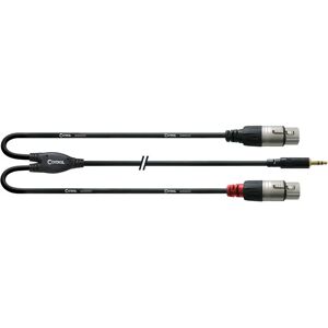 Cordial CFY 3 WFF Y-Adapter Audio Cable 3m - XLR Female, 3.5mm Jack - Microphone Cordial CFY 3 WFF Y-Adapter Audio Cable 3m - XLR Female, 3.5mm Jack - Microphone
