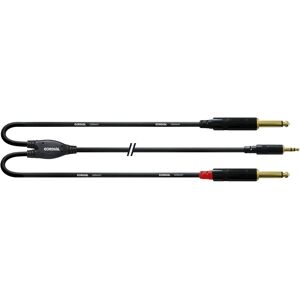 Cordial CFY 6 WPP Audio Cable - 6m, Black, Y-adapter, Rean connectors Cordial CFY 6 WPP Audio Cable - 6m, Black, Y-adapter, Rean connectors