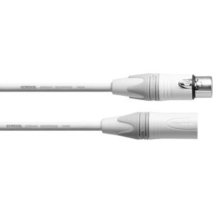 Cordial XLR/XLR Microphone Cable - 10m White Cordial XLR/XLR Microphone Cable - 10m White